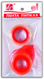 Клейк.лента канцелярская ЛУЧ в дисп.+зап.бл. 18 мм 20 м  прозр.