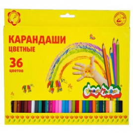 Карандаши 36цв карт упак е/п КАЛЯКА-МАЛЯКА ККМ36