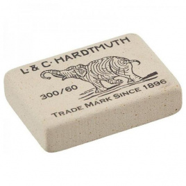 Ластик Elephant 30*20*7 натуральный каучук прямоугольный белый KOH-I-NOOR 300/60