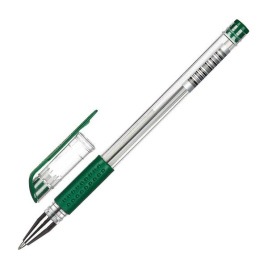 Ручка гелевая Economy зеленый 0.5/129мм корпус прозрачный рез ATTACHE 901705