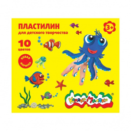Пластилин Каляка-Маляка для детского творчества 10 цв. 150,00 г стек