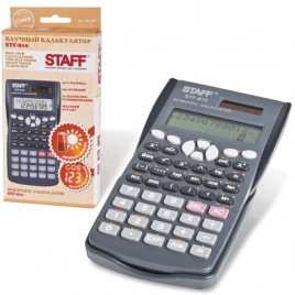 Калькулятор STAFF инженерный STF-810, 10+2 разрядов, двойное питание, 181х85мм, 250280