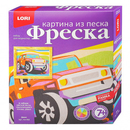 Набор ДТ Картина из песка Фреска Джип LORI КП-068