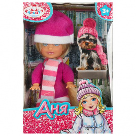 Кукла Анечка 12см, акс., кор КАРАПУЗ в кор.120шт