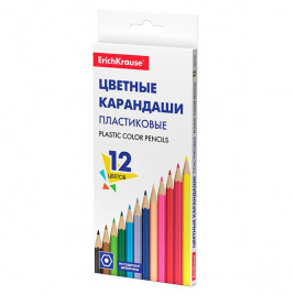 Карандаши пластик 12цв Basic карт упак е/п ERICH KRAUSE 53361