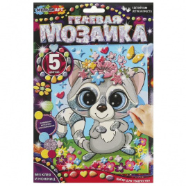 Гелевая мозаика 17*23 см енот МУЛЬТИ АРТ в кор.100шт
