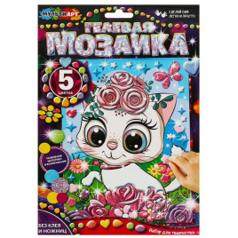 Гелевая мозаика 17*23 см кошечка МУЛЬТИ АРТ в кор.100шт