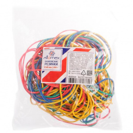 Резинка банковская 50г d60мм ассорти ATTOMEX 4152303