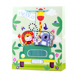 Пакет подарочный 18*23*8см бумага Cartoons ассорти DEVENTE 9041285