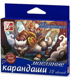 Мелки масляные 12цв Фантазия карт упак е/п ЛУЧ 25с1520-08