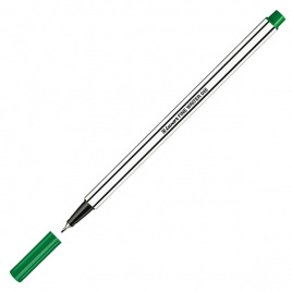 Ручка линер Fine Writer 045 зеленая 0.8мм корпус ассорти LUXOR 7124