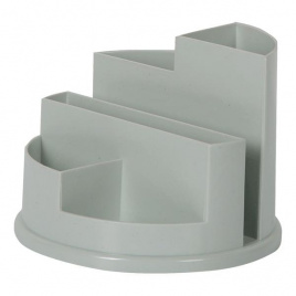 Подставка для канцелярских принадлежностей Classic серая ATTOMEX 4102401